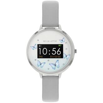 REFLEX ACTIVE Series 03 Smartwatch Blue Butterfly Grey Strap RA03-2123