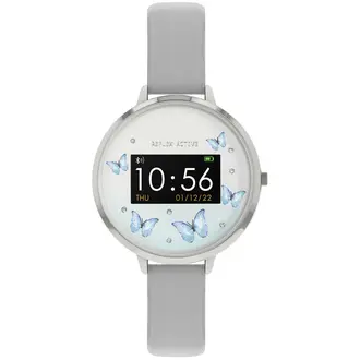REFLEX ACTIVE Series 03 Smartwatch Blue Butterfly Grey Strap RA03-2123