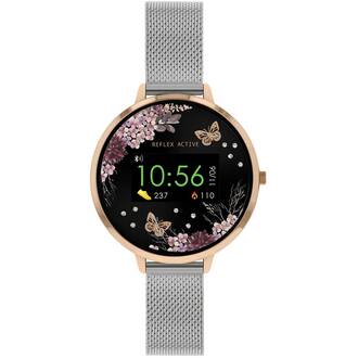 REFLEX ACTIVE Series 03 Smartwatch Pink Garden Silver Bracelet RA03-4037