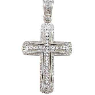 ALORO White Gold Cross 14K ATΑ1069