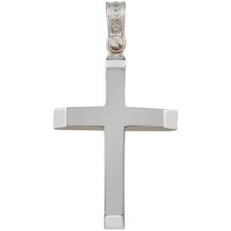 ALORO White Gold Cross 14K ATX680