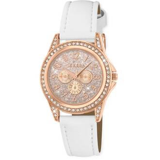 TIKKERS Girls White Strap Stone Set Με Αυτοκόλλητα TK0129