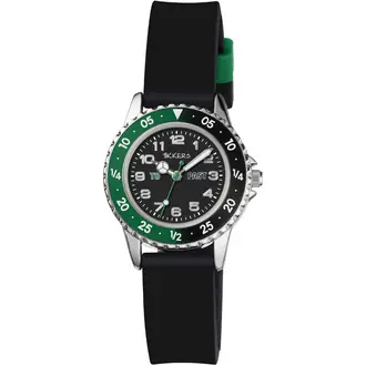 TIKKERS Boys Black Strap Time Teacher TK0139