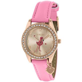 TIKKERS Girls Pink Strap Heart Charm Set TK0188