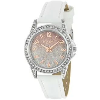 TIKKERS Girls White Strap Ombre Shimmer Set TK0190