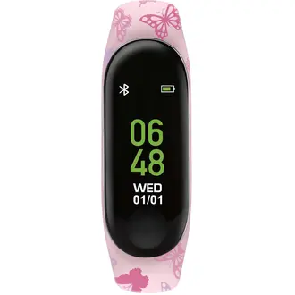 TIKKERS Series 1 Smartwatch Fuchsia Butterfly Strap TKS01-0005