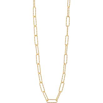PRINCESILVERO Καδένα Χρυσή Long Roynd Wire Από Ασήμι 925 42cm 1R-CH067-3-42