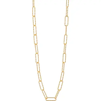 PRINCESILVERO Καδένα Χρυσή Long Roynd Wire Από Ασήμι 925 42cm 1R-CH067-3-42