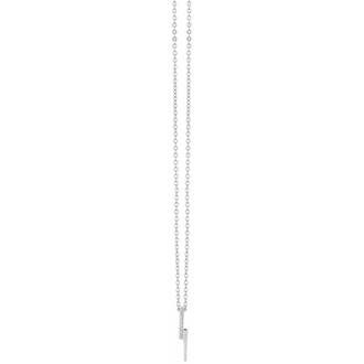 PRINCESILVERO Κολιέ Κεραυνός Από Ασήμι 925 Με Ζιργκόν 45cm 3A-KD613-1