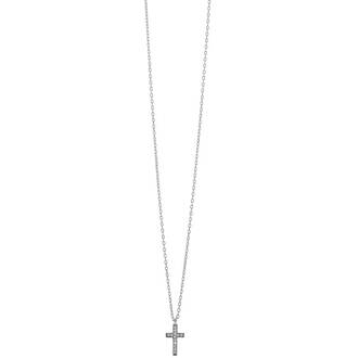 PRINCESILVERO Σταυρός Από Ασήμι 925 Με Ζιργκόν 45cm 8A-KD247-1