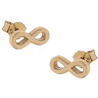 PRINCESILVERO Σκουλαρίκια Χρυσά Άπειρο Από Ασήμι 925 9A-SC055-3