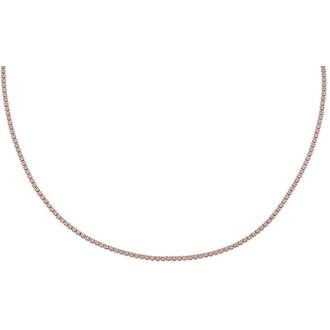 PRINCESILVERO Κολιέ Ροζ Χρυσό Από Ασήμι 925 Με Ζιργκόν 45cm 9O-KD001-2