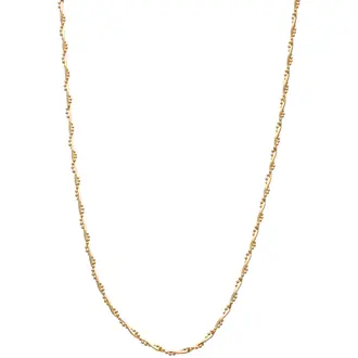 PRINCESILVERO Καδένα Χρυσή Treccia Από Ασήμι 925 40cm 9R-CH038-3-40