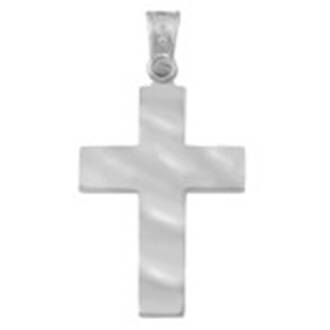 ALORO White Gold Cross 14K ATX648