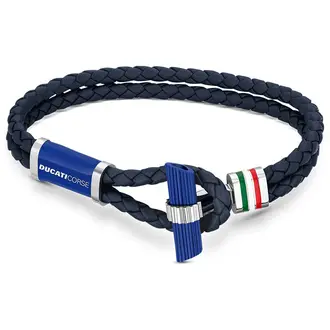 DUCATI Collezione T Βραχιόλι Από Δέρμα Και Ανοξείδωτο Ατσάλι 18cm DTAGB2136810