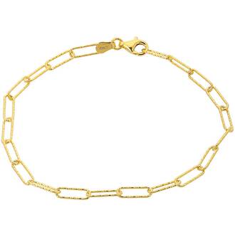 PRINCESILVERO Βραχιόλι Χρυσό Long Roynd Wire Από Ασήμι 925 15cm-18cm 1R-BR009-3