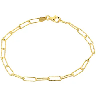 PRINCESILVERO Βραχιόλι Χρυσό Long Roynd Wire Από Ασήμι 925 15cm-18cm 1R-BR009-3