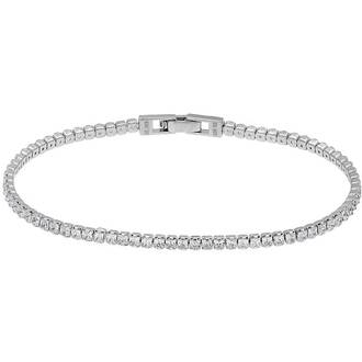 PRINCESILVERO Βραχιόλι Ριβιέρα Από Ασήμι 925 2x2mm Με Ζιργκόν 3ZK-BR136-1