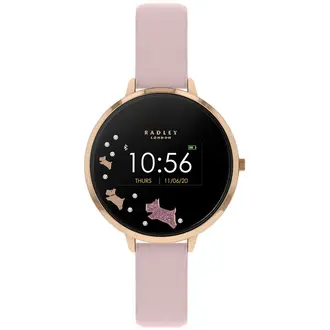 RADLEY LONDON Series 03 Smartwatch Dog Rose Gold and Pink Leather RYS03-2002