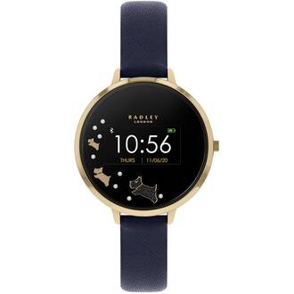 RADLEY LONDON Series 03 Smartwatch Dog Gold and Navy Leather RYS03-2004