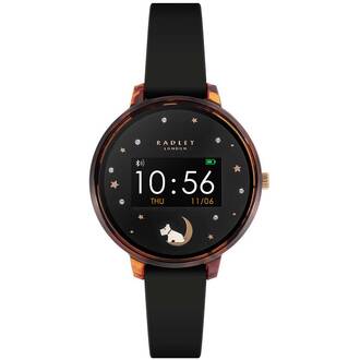 RADLEY LONDON Series 03 Smartwatch Dog Tortoise Black Silicone RYS03-2094