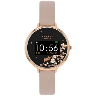 RADLEY LONDON Series 03 Smartwatch Dog Rose Gold and Nude Leather RYS03-2116