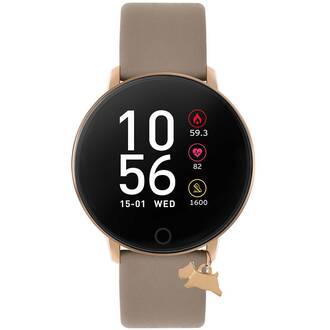 RADLEY LONDON Series 05 Smartwatch With Charm Rose Gold and Grey Leather RYS05-2098-INT