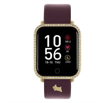 RADLEY LONDON Series 06 Smartwatch Gold and Burgundy Leather RYS06-2120-INT
