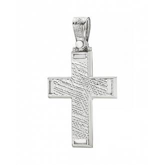 TRIANTOS White Gold Cross 14K 1.2.1325W