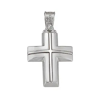 TRIANTOS Σταυρός Σε Λευκό Χρυσό 14K 1.7.1001W
