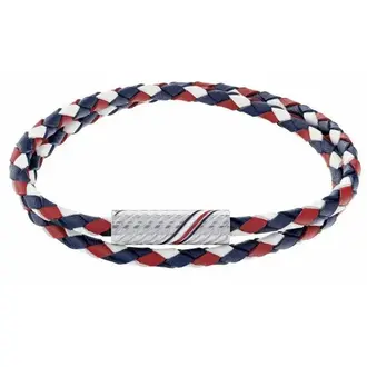 TOMMY HILFIGER Βραχιόλι Από Δέρμα Και Ανοξείδωτο Ατσάλι 2790472