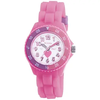 TIKKERS Girls Pink Strap Time Teacher TK0003
