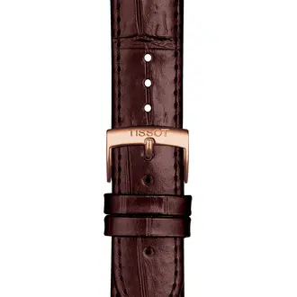 TISSOT Αυθεντικό Καφέ Δερμάτινο Λουράκι 20/18 T852043014