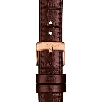 TISSOT Αυθεντικό Καφέ Δερμάτινο Λουράκι 15/14 T852043042