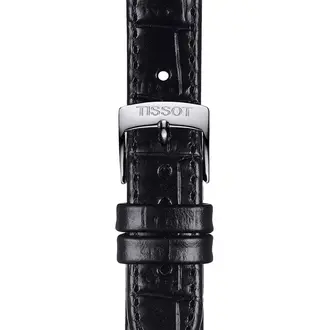 TISSOT Αυθεντικό Μαύρο Δερμάτινο Λουράκι 15/14 T852043622