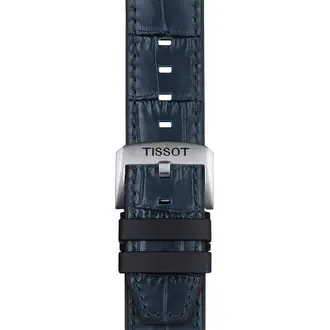 TISSOT Αυθεντικό Μπλε Λουράκι Με Δερμάτινα Και Καουτσούκ Στοιχεία 22/22 T852046765