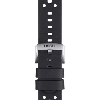 TISSOT Αυθεντικό Μαύρο Δερμάτινο Λουράκι 22/22 T852046810