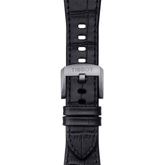 TISSOT Αυθεντικό Μαύρο Δερμάτινο Λουράκι Για PRX 12mm T852047562