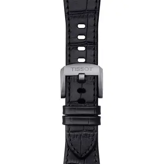 TISSOT Αυθεντικό Μαύρο Δερμάτινο Λουράκι Για PRX 12mm T852047562