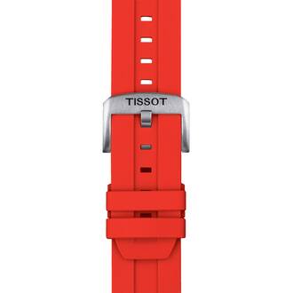 TISSOT Αυθεντικό Κόκκινο Λουράκι Σιλικόνης 22/22 T852047920