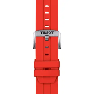 TISSOT Αυθεντικό Κόκκινο Λουράκι Σιλικόνης 22/22 T852047920