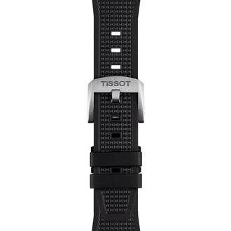 TISSOT Αυθεντικό Μαύρο Καουτσούκ Λουράκι Για PRX 12mm T852048462