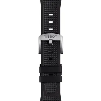 TISSOT Αυθεντικό Μαύρο Καουτσούκ Λουράκι Για PRX 12mm T852048462