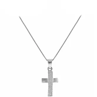KALOUSTIAN Σταυρός Σε Λευκό Χρυσό 18K 7ΑΒ.131ΛΚ