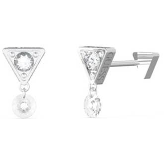 GUESS STEEL Crazy Ασημένια Σκουλαρίκια Με Ζιργκόν JUBE03304JWRHT-U