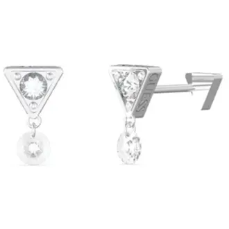 GUESS STEEL Crazy Ασημένια Σκουλαρίκια Με Ζιργκόν JUBE03304JWRHT-U