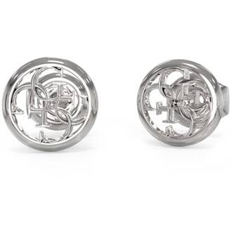 GUESS STEEL Perfect Illusion Ασημένια Σκουλαρίκια JUBE03375JWRHT-U