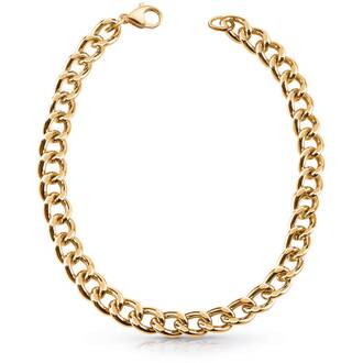 GUESS STEEL Enchainted Χρυσό Κολιέ Αλυσίδα 45.72cm JUBN01371JWYGT-U