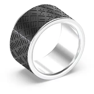 GUESS STEEL King's Road Δίχρωμο Δαχτυλίδι JUMR03226JWSTBK