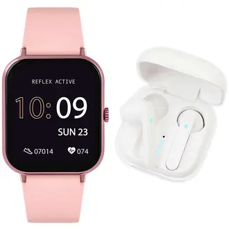 REFLEX ACTIVE Series 17 Wireless Earbuds Pink Silicon Strap RA17-2162-TWS